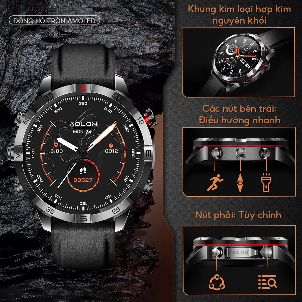 Khung kim loại nguyên khối và phím bấm đa chức năng của Aolon GT6 Pro